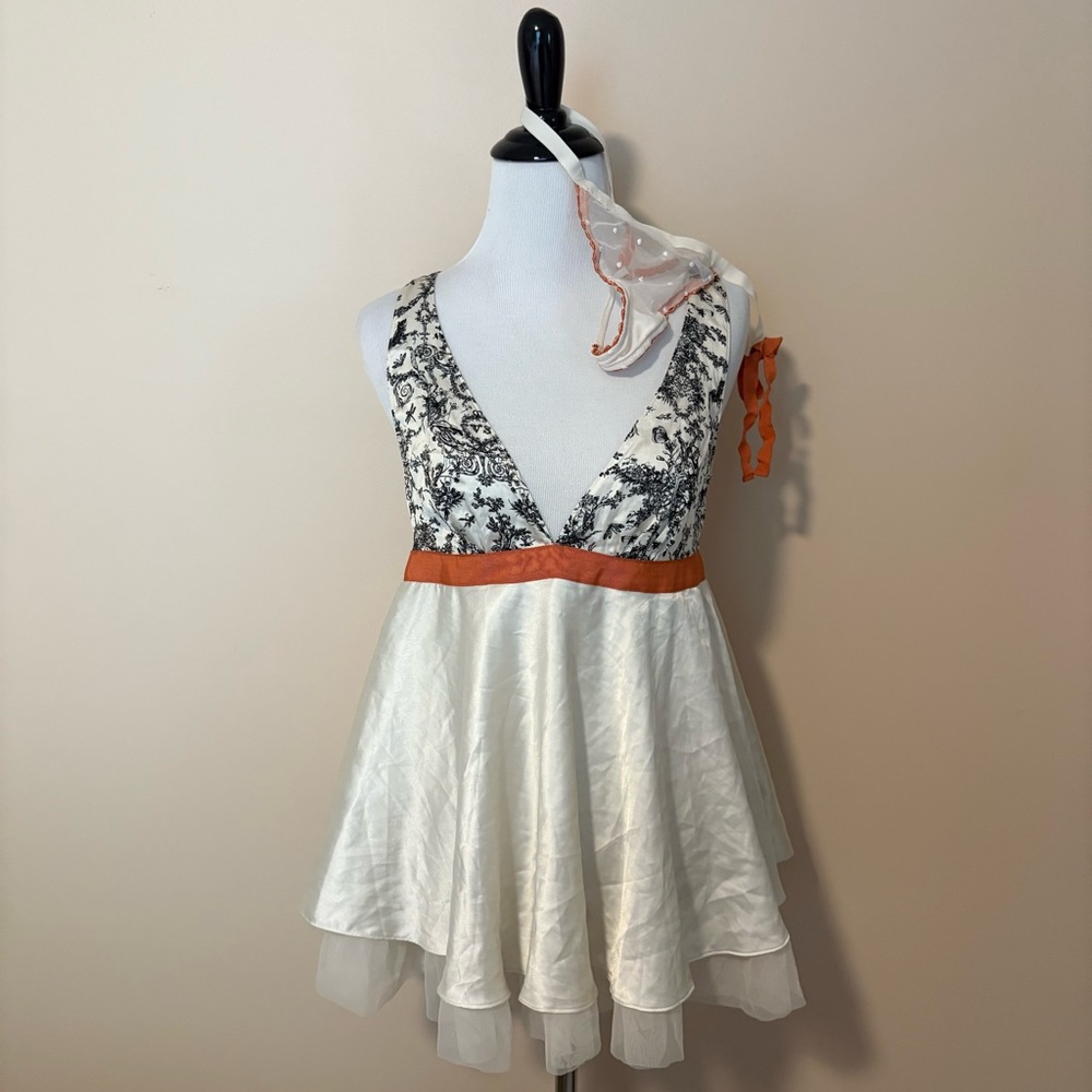 VS Vintage Fairy Garden Toile Babydoll Lingerie Slip & Matching Panty SET